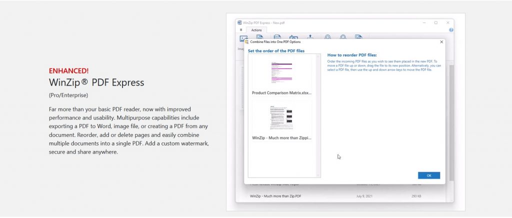 ENHANCED WinZip PDF Express