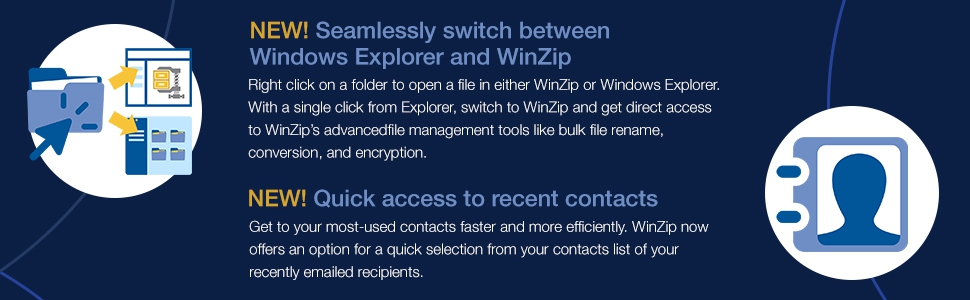WinZip 26 Pro seemlessly 3