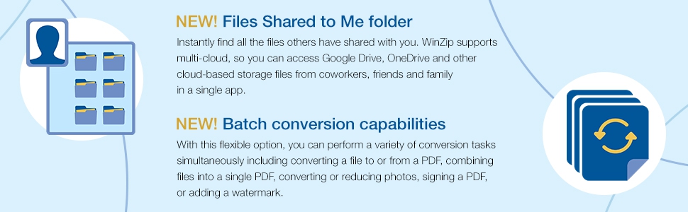 WinZip 26 Standard files sharing